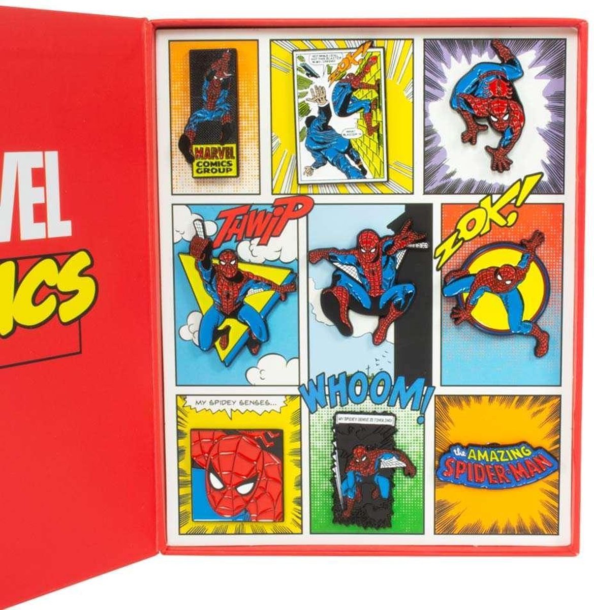 Coffret de Pin’s Spiderman Retro