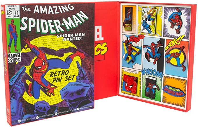 Coffret de Pin’s Spiderman Retro Numskull