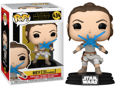 STAR WARS IX - POP N° 434 - Rey w/ 2 Light Sabers