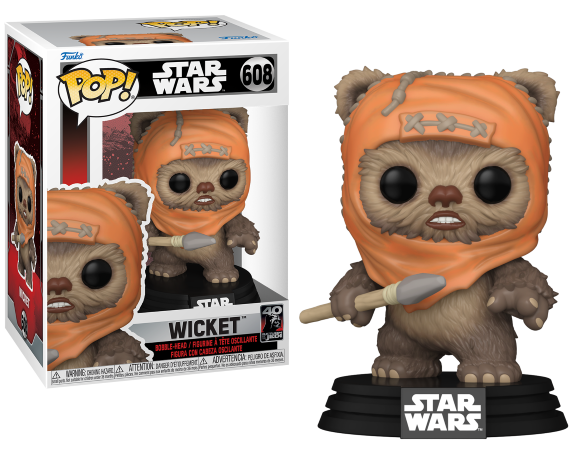 STAR WARS 6 "40EME ANNIVERSAIRE" - POP N° 608 - Wicket Funko