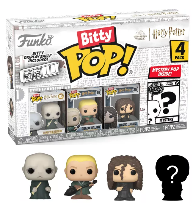 HARRY POTTER - Bitty Pop 4 Pack 2.5cm - Voldemort