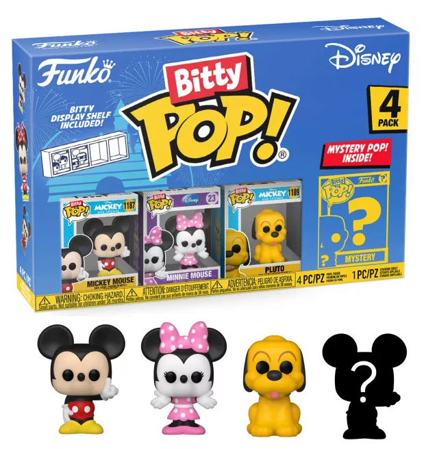 DISNEY - Bitty Pop 4 Pack 2.5cm - Mickey