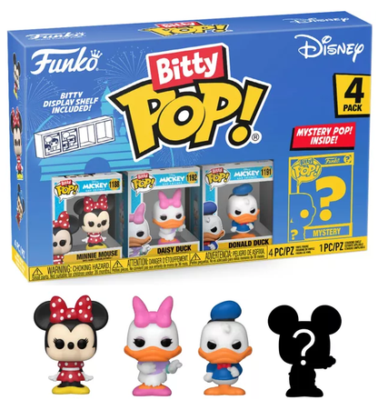 DISNEY - Bitty Pop 4 Pack 2.5cm - Minnie