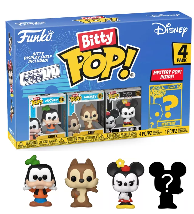 DISNEY - Bitty Pop 4 Pack 2.5cm - Dingo