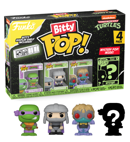 LES TORTUES NINJAS - Bitty Pop 4 Pack 2.5cm - Donatello