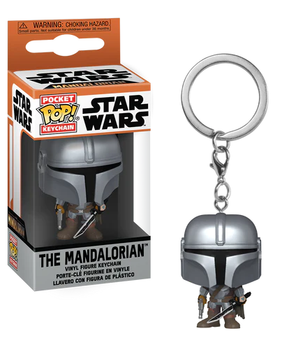 THE MANDALORIAN Pocket Pop Keychains -The Mandalorian avec Darksaber