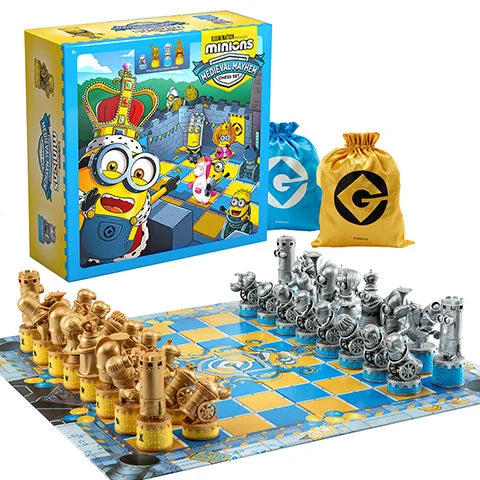 Minions jeu d´échecs Medieval Mayhem Noble Collection Illumination Entertainment