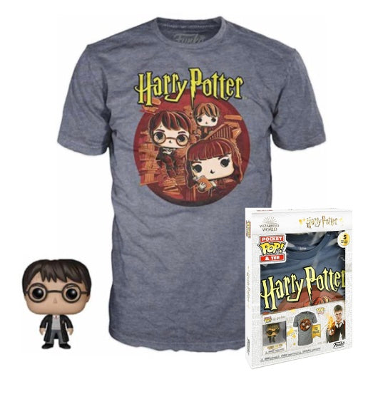 HARRY POTTER - Pocket POP - Harry Potter Trio + T-shirt (M)