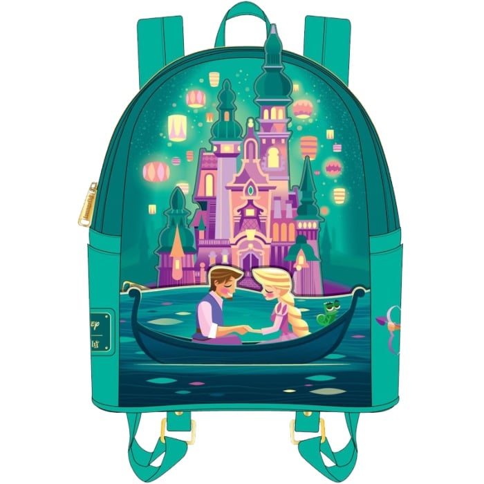 Princesse DISNEY Sac à Dos Château de Raiponce Tangled Castle LoungeFly 23x28x10cm