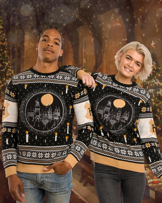 Pull de Noël Harry Potter - Hogwarts LED Numskull