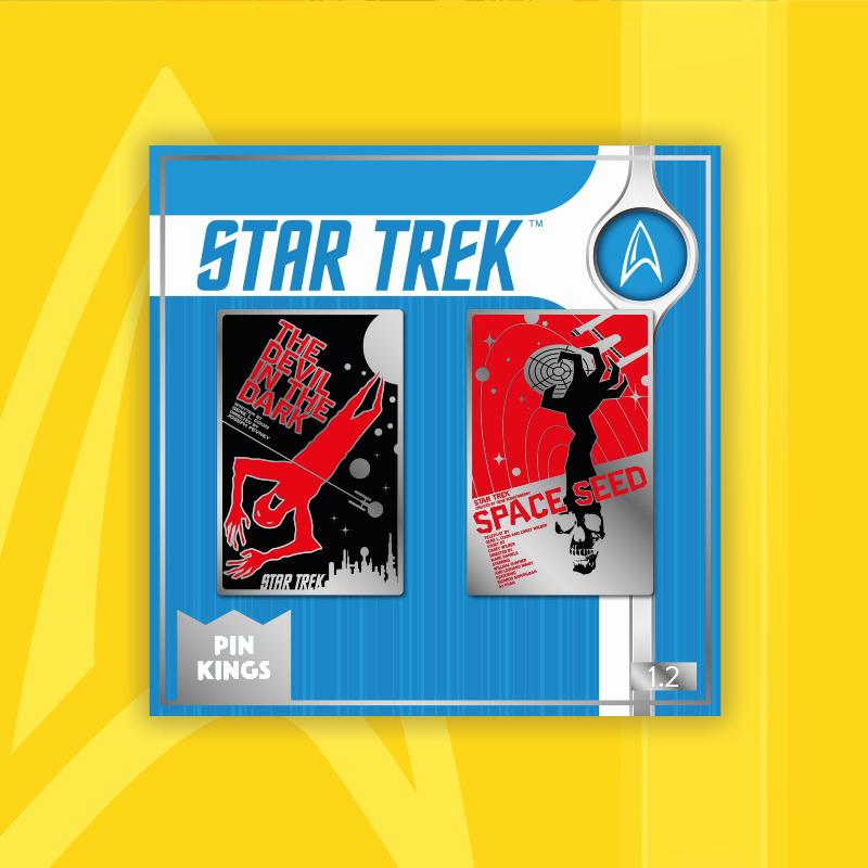 Pin's Star Trek Set 1.2 - The Devil in the Dark et Space Seed Pin Kings