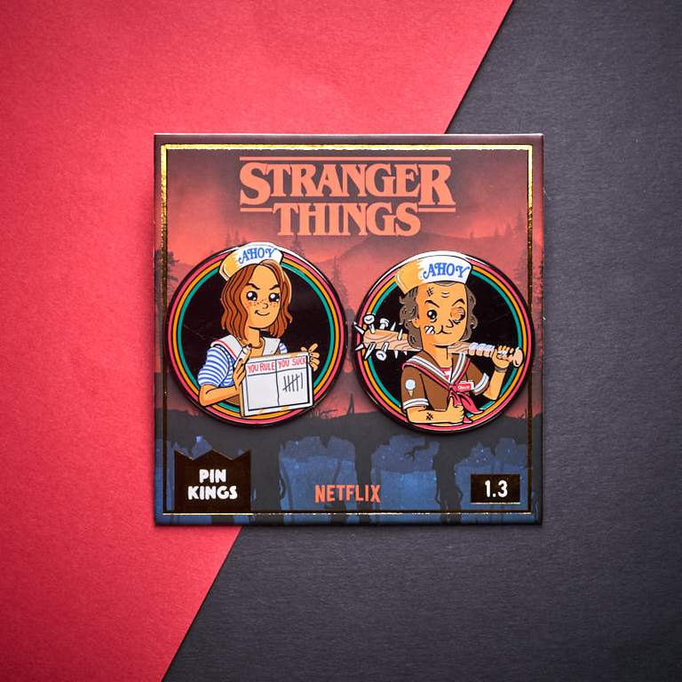 Pin's Stranger Things Set 1.3 - Steve et Robin Pin Kings