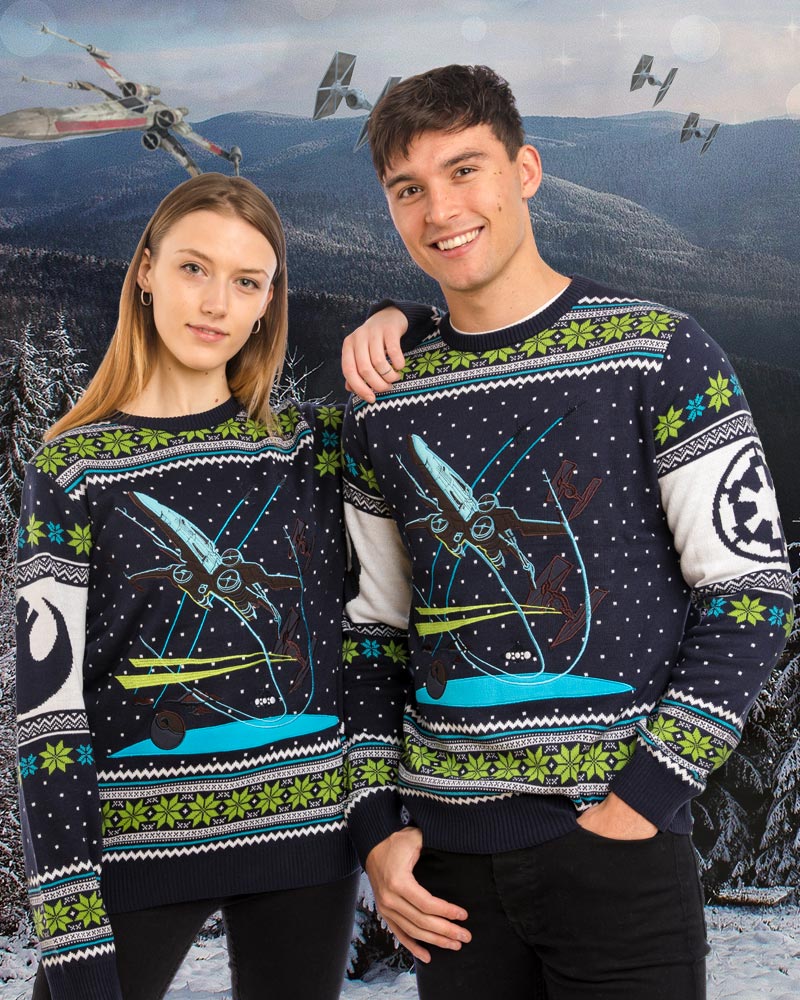 Pull de Noël X-Wing Bataille de Yavin Numskull