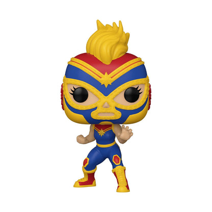 MARVEL POP N° 710 Lucha Libre Captain Marvel Marvel Luchadores Figurine POP! Vinyl La Estrella Cosmica