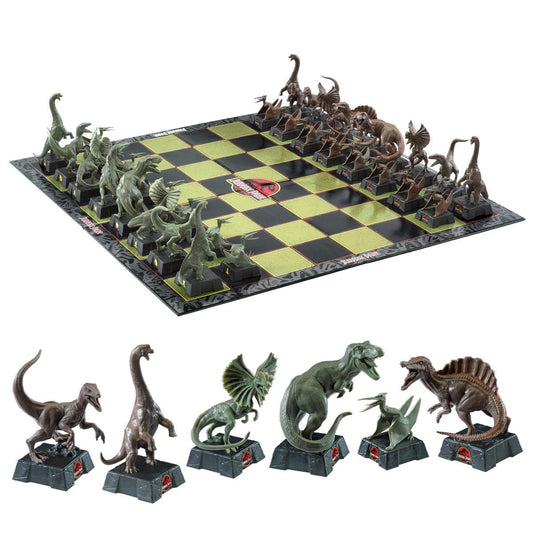 Echiquier Jurassic Park jeu d´échecs Dinosaures